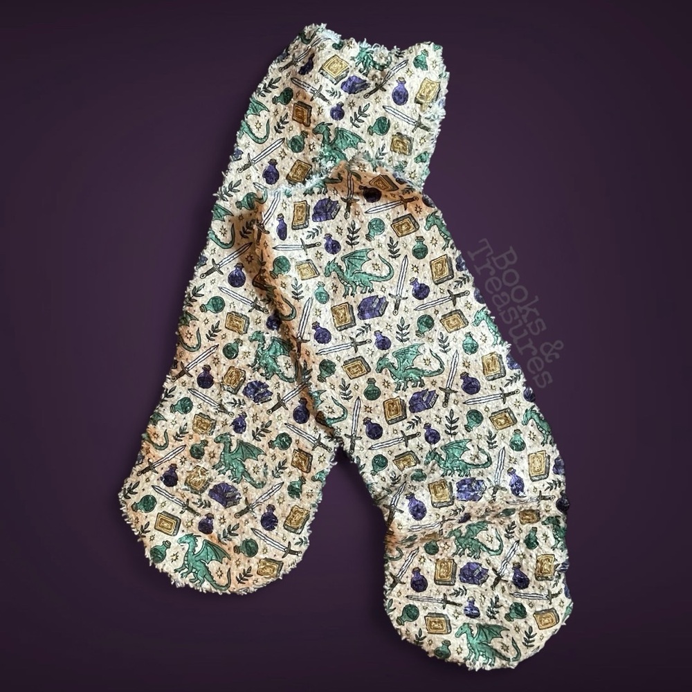 Fantasy Bookish Women’s Socks Handmade